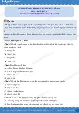 Đề thi giữa học kì 1 Vật lí 11 Cánh diều - Đề số 01